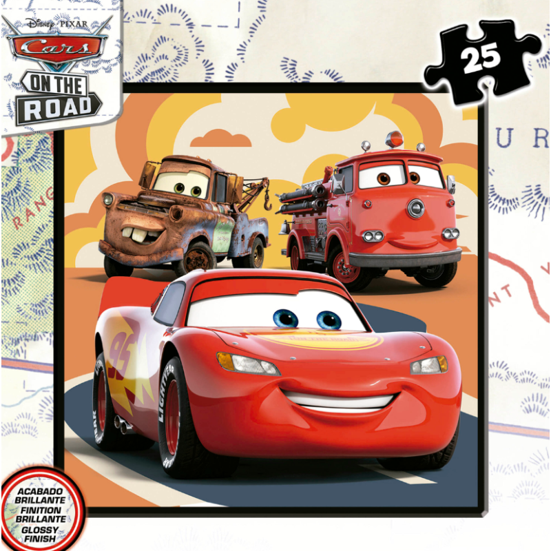 Puzzle Maleta Progresiva Cars 12/16/20/25 Pzs