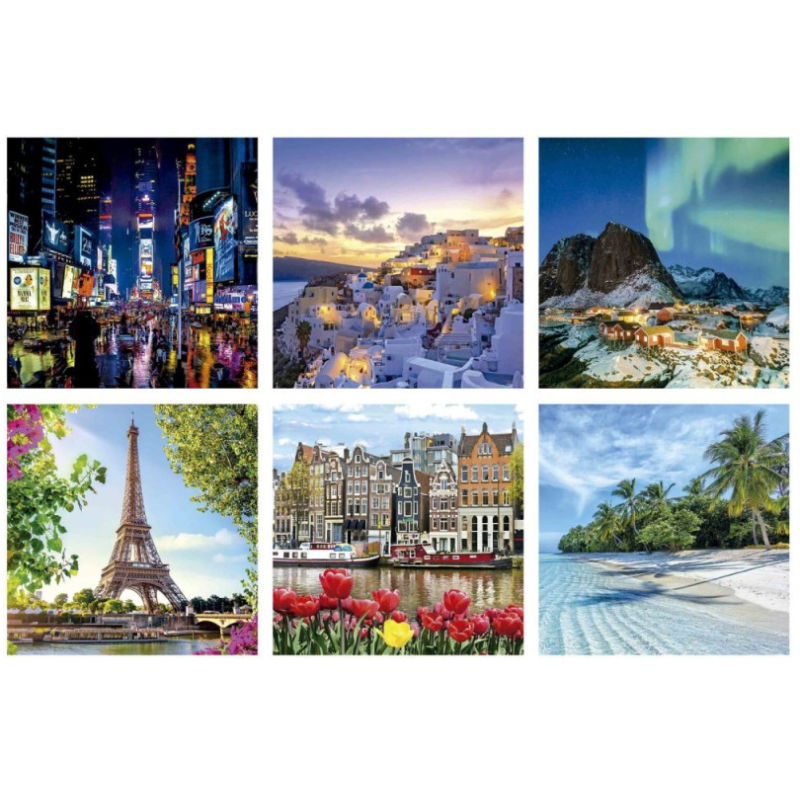 Puzzle 3D Cubo Viajes 216 Pzs