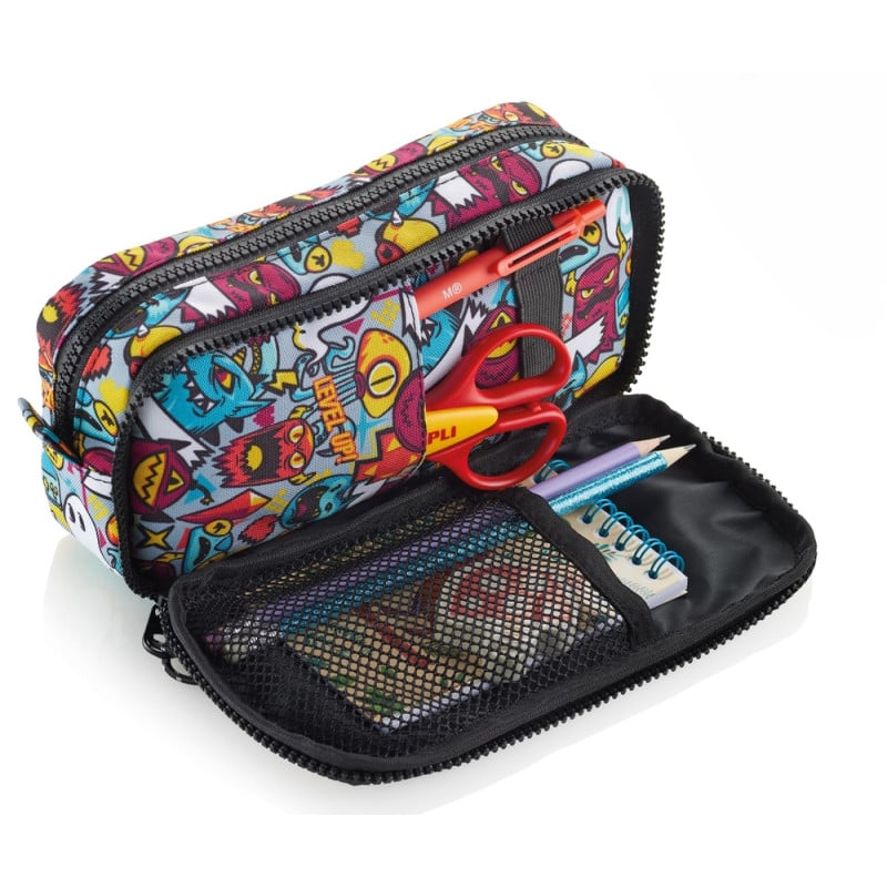 Estuche Doble Cremallera Level Up