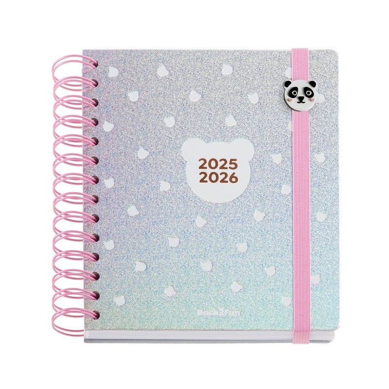 Agenda Escolar Silver Panda 2025-2026