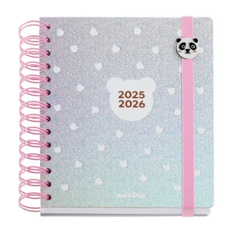 Agenda Escolar Silver Panda 2025-2026
