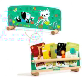 PORTA CARTAS DE MESA DE MADERA 2