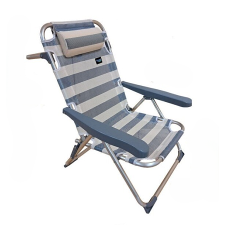 Silla Aluminio Marbella Textilene 4 Posiciones