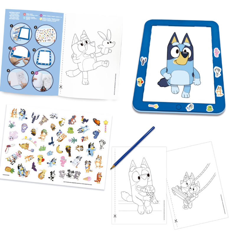 Bluey Mesa De Diseño Con Luz