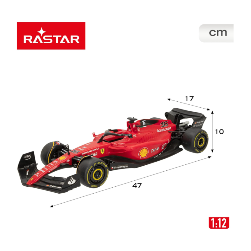 Coche Ferrari F1-75 Rc 1:12