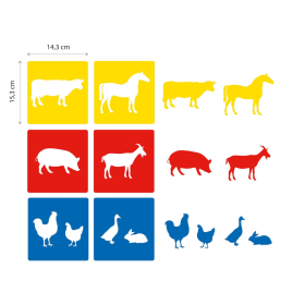 Plantillas Animales Granja 6 Ud De Apli 2