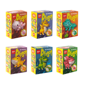 Puzzle 3D Dragones Surtido De Apli 2