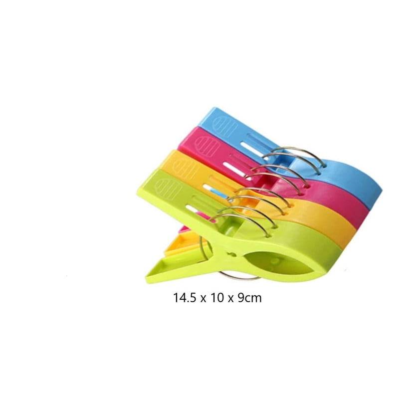 Pack 4 Pinzas Sujeta Toallas