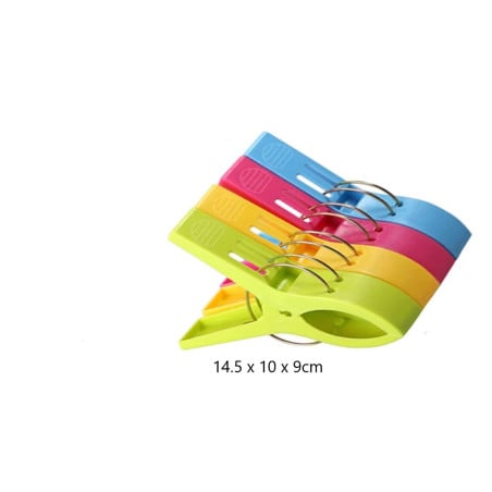 Pack 4 Pinzas Sujeta Toallas