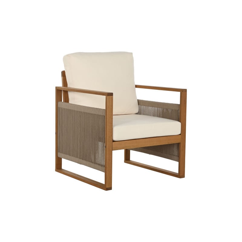 Set Sofá Cuerdas 4 Piezas con Mesa 182x72x80 cm