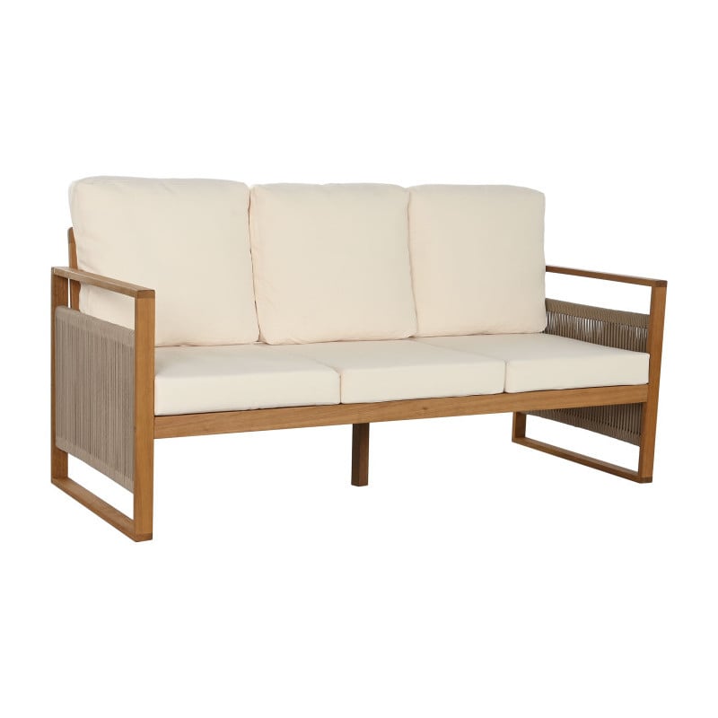 Set Sofá Cuerdas 4 Piezas con Mesa 182x72x80 cm