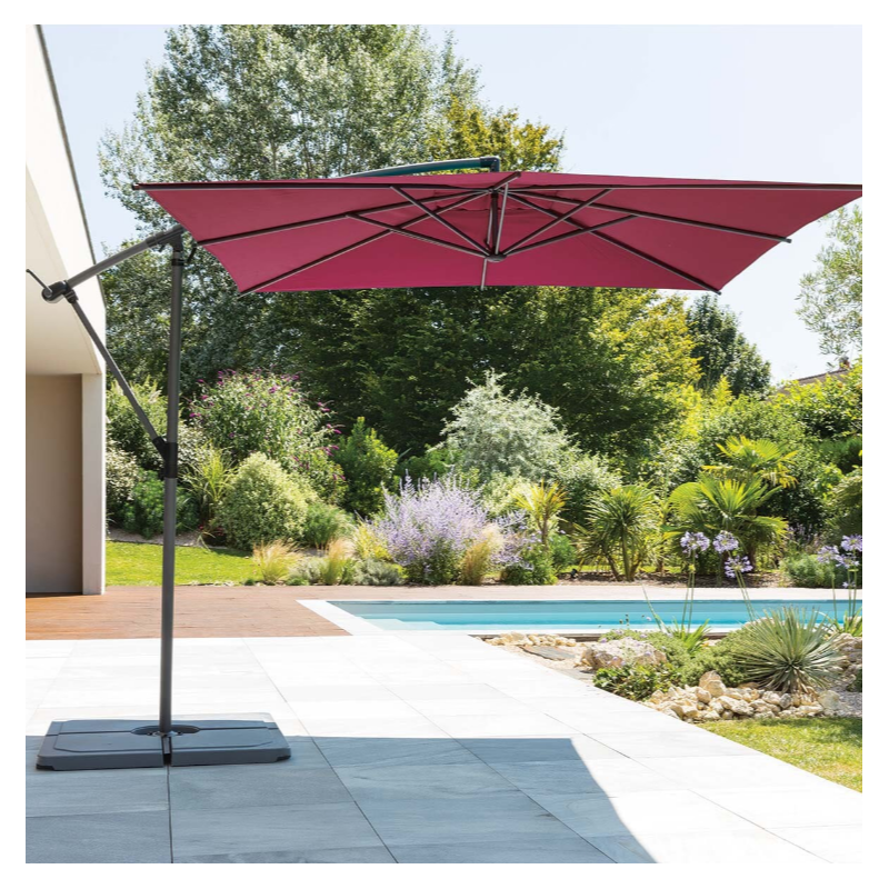 Parasol Manoa Burdeos 2.5x2.5 m