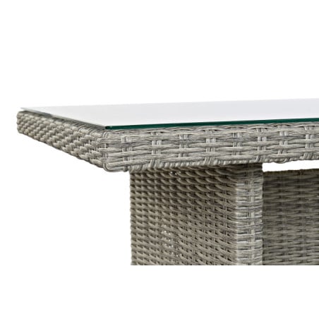 Sofá Set 4 Ratan Sintético 267x204x90