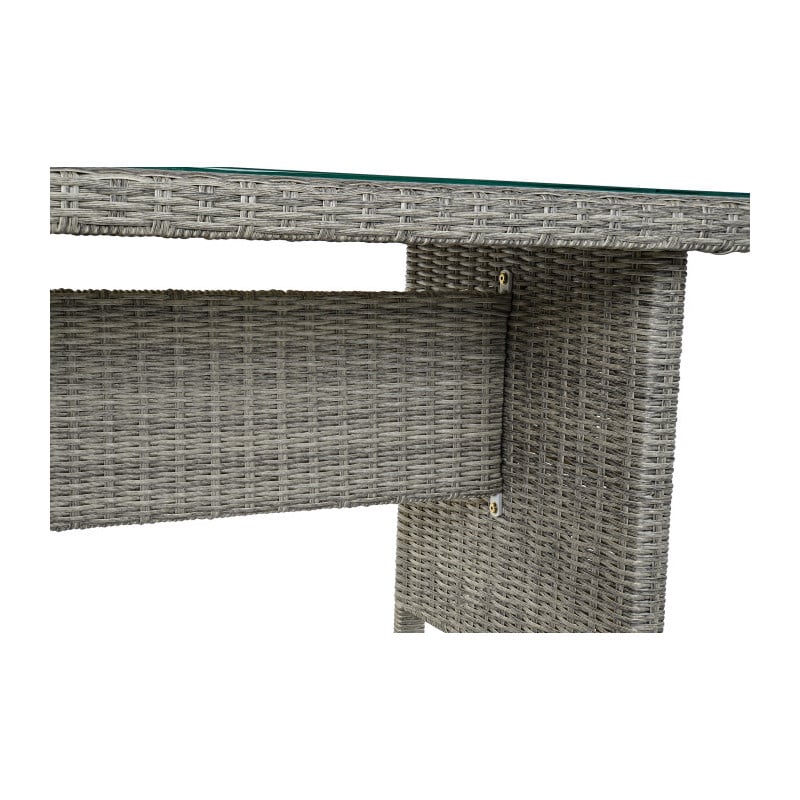 Sofá Set 4 Ratan Sintético 267x204x90