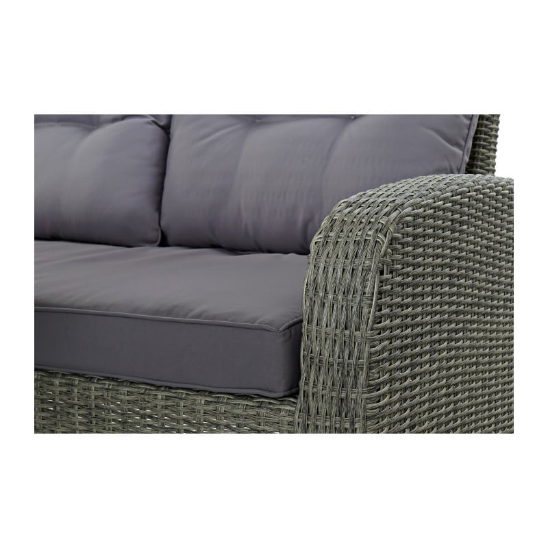 Sofá Set 4 Ratan Sintético 267x204x90