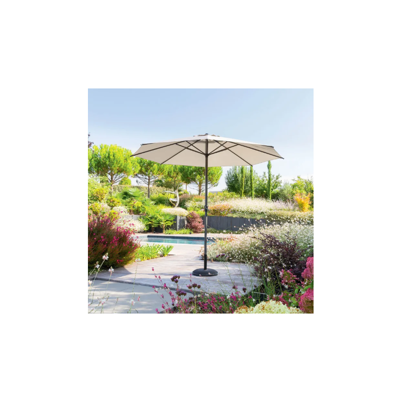 Parasol Recto Inclinable Loompa Trigo 3 m