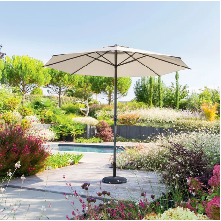 Parasol Recto Inclinable Loompa Trigo 3 m