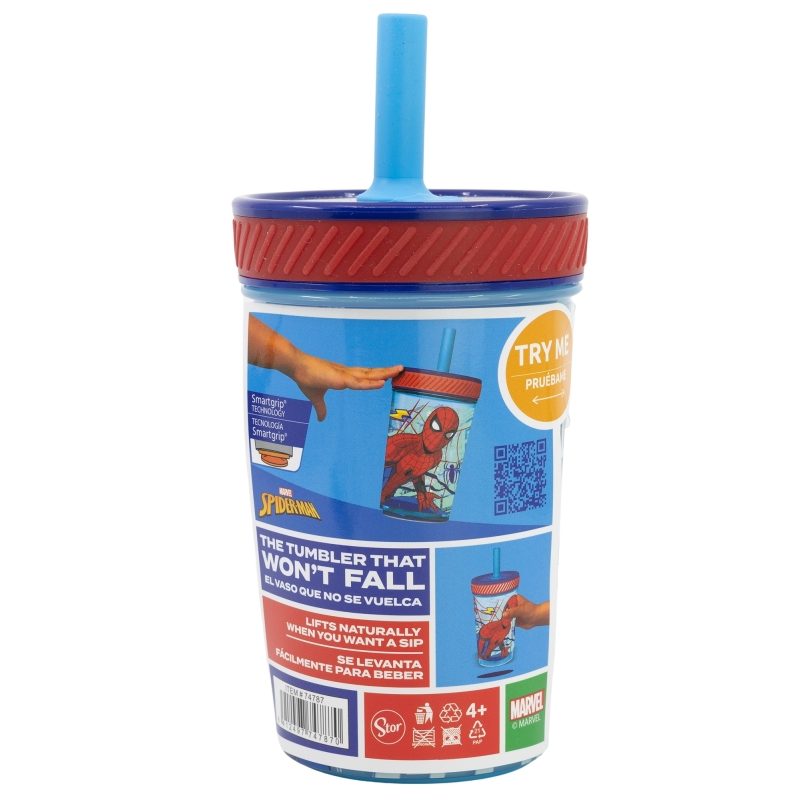 Vaso Antivuelco Spiderman 370 ML