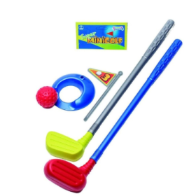 Set Golf Palos Bola Bandera Y Hoyo