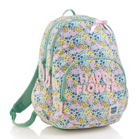 Mochila Triple Oslo Happy Flower