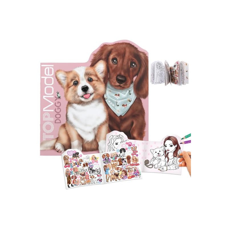 TopModel Doggy Libro Para Colorear
