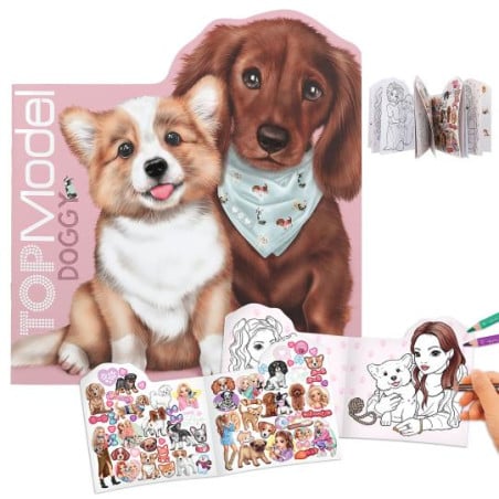 TopModel Doggy Libro Para Colorear