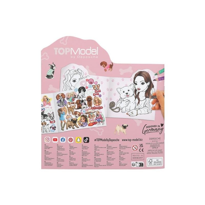 TopModel Doggy Libro Para Colorear