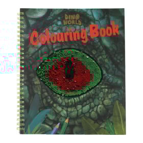 Dino World Libro Colorear Con Lentejuelas 2