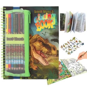 Dino World Libro De Colorear Con Colores