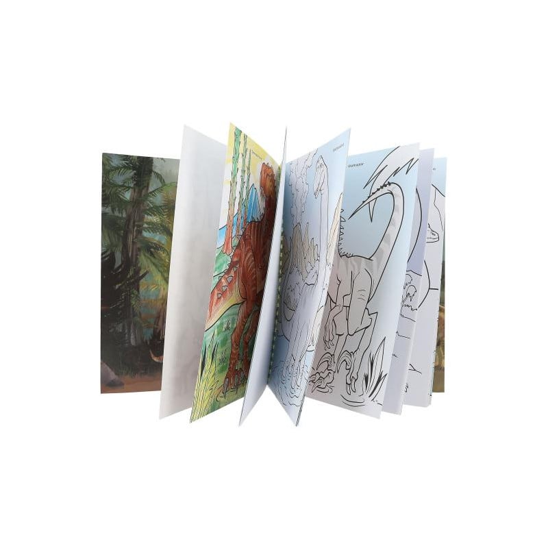 Dino World Libro De Colorear Con Colores