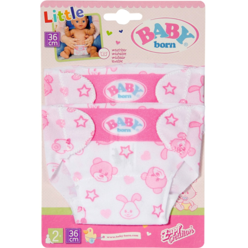 Baby Born Pack 2 Pañales 36 Cm De Zapf