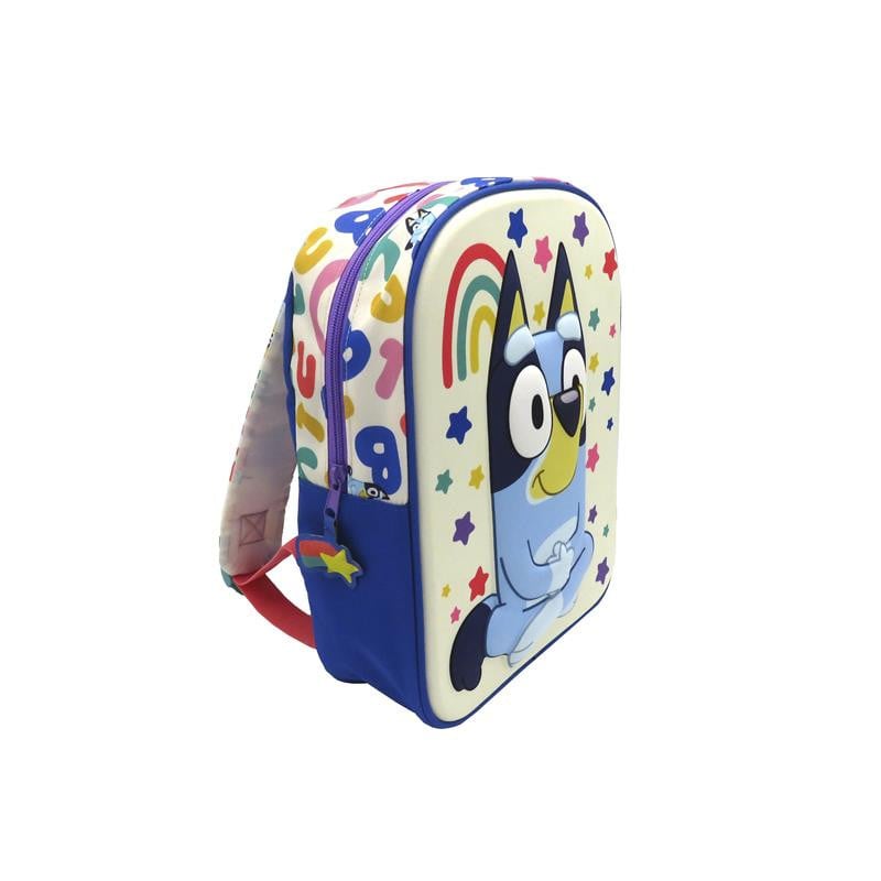 Mochila Bluey Arcoiris 3D 30 Cm