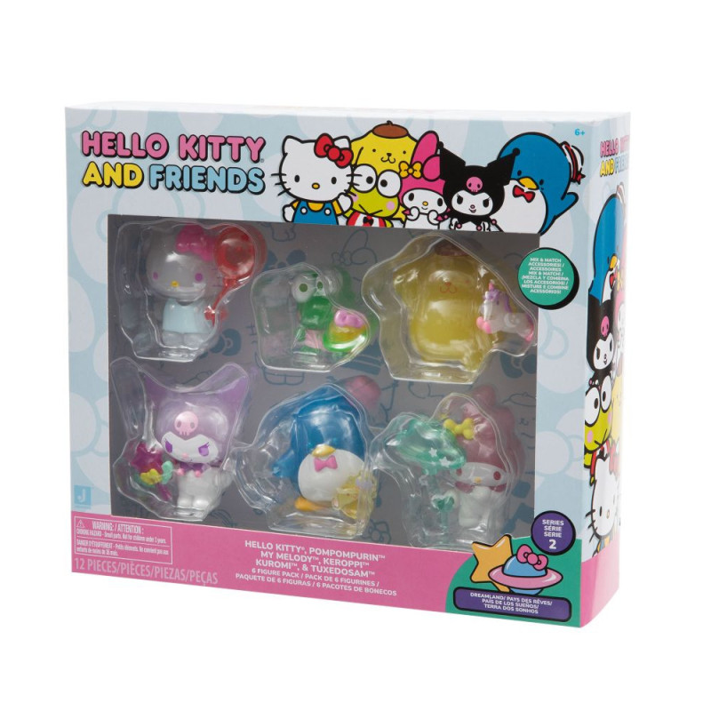 Pack 6 Figuras Hello Kitty 5 Cm