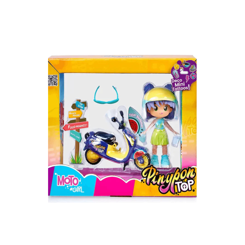 Pinypon Top Moto Girl