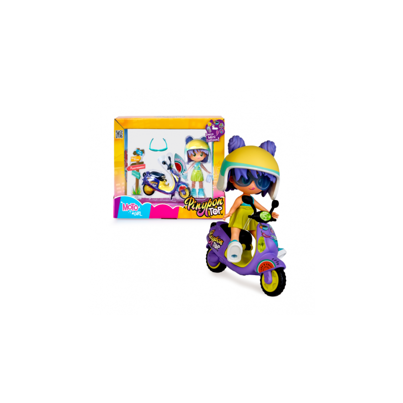 Pinypon Top Moto Girl