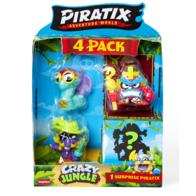 Pack 4 Figuras Piratix Crazy Jungle De Piratix 2