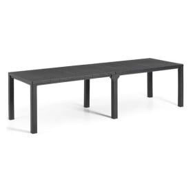 Mesa Resina Julie Doble Grafito