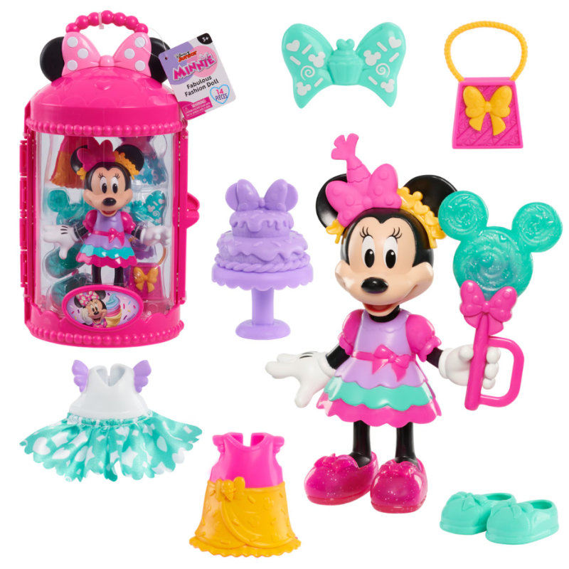 Muñeca Minnie Con Accesorios 15 Cm De  Disney