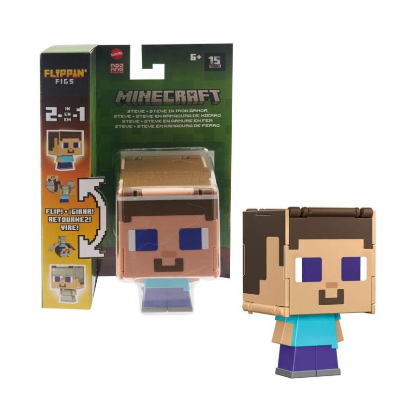 Minecraft Figura Intercambiable 2 En 1 De Minecraft