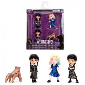 Set 4 Figuras Miércoles Metal 6.5 Cm De Miércoles