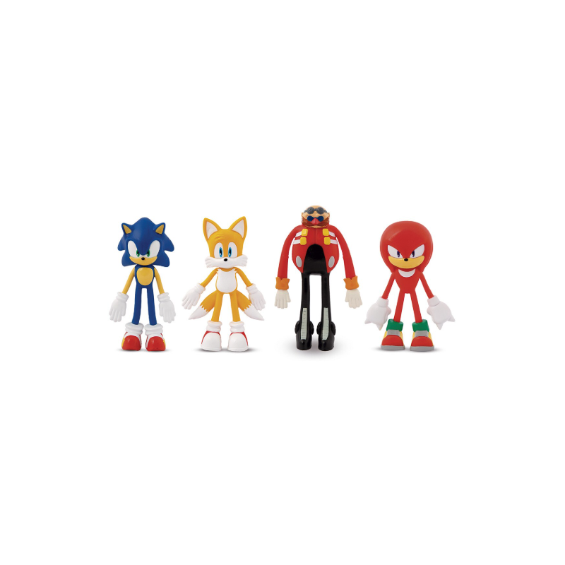 Sonic Bend-Ems Pack 4 Figuras 15 Cm