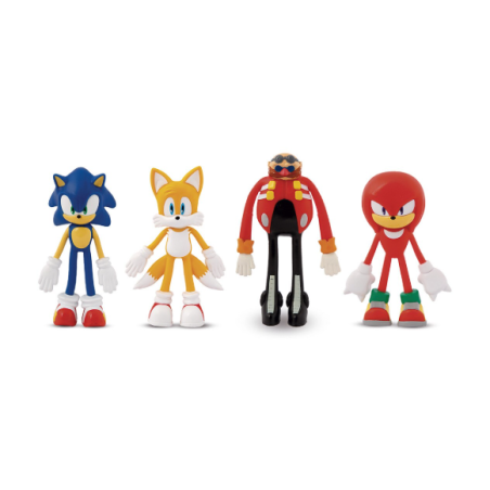Sonic Bend-Ems Pack 4 Figuras 15 Cm