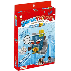 Puzzle 3D Superthings Mr King De Superthings