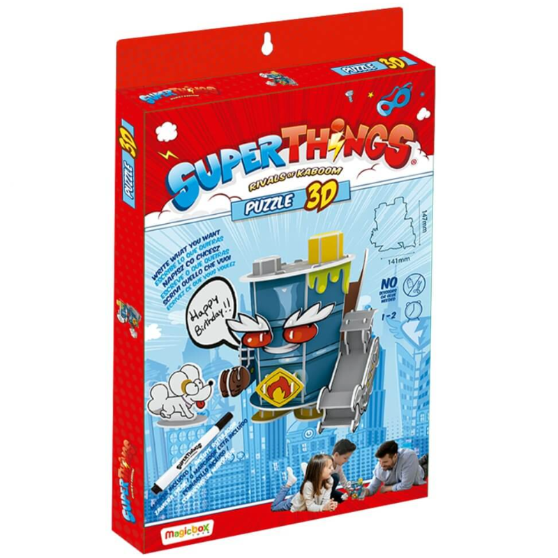 Puzzle 3D Superthings Mr King De Superthings