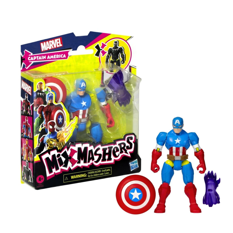Mixmashers Figura Capitán América De Marvel