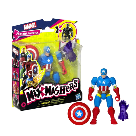 Mixmashers Figura Capitán América De Marvel