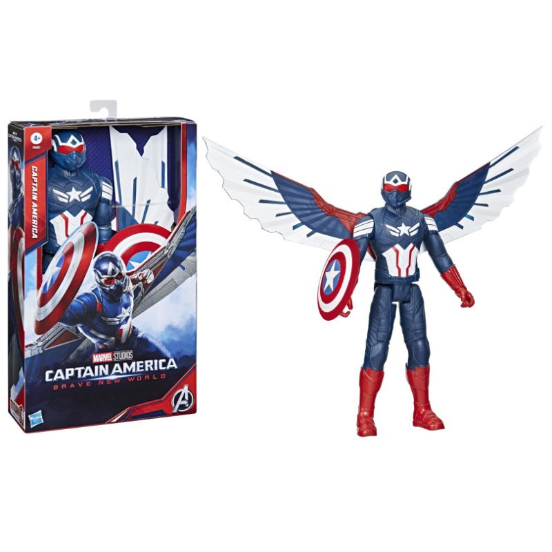 Figura Titan Deluxe Capitán América De Marvel