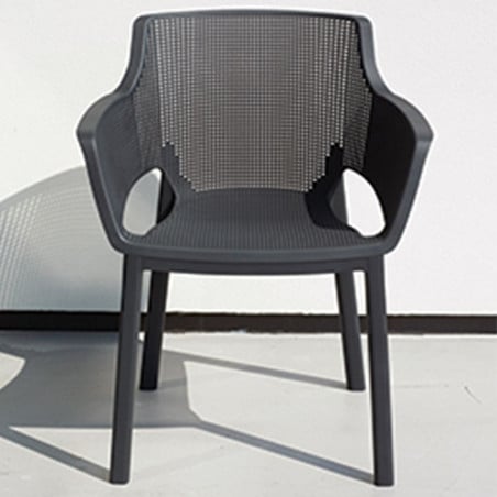 Silla Resina Elisa Grafito