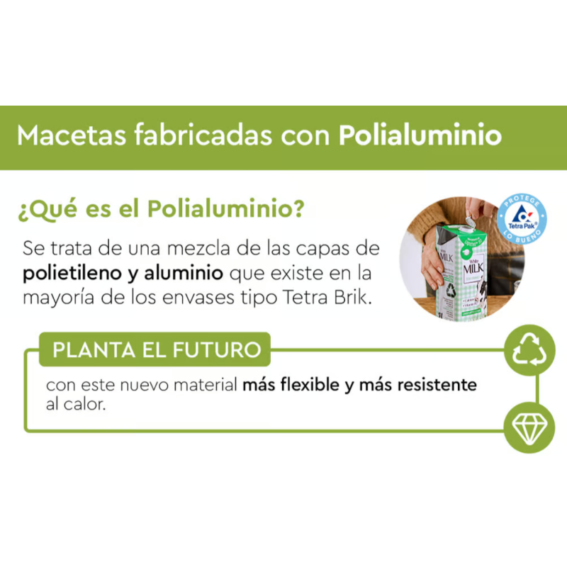 Maceta Betón Cuadrada 40 Cm