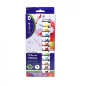 Set Pinturas Acrílicas Tubos 12 Colores
